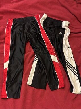Boys Medium snap button/tear-away pants - Nike & Adidas